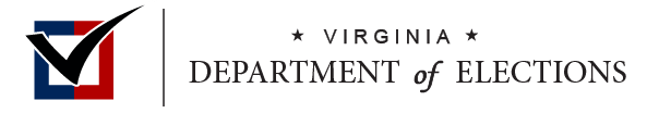 Virginia department of Eletions Logo